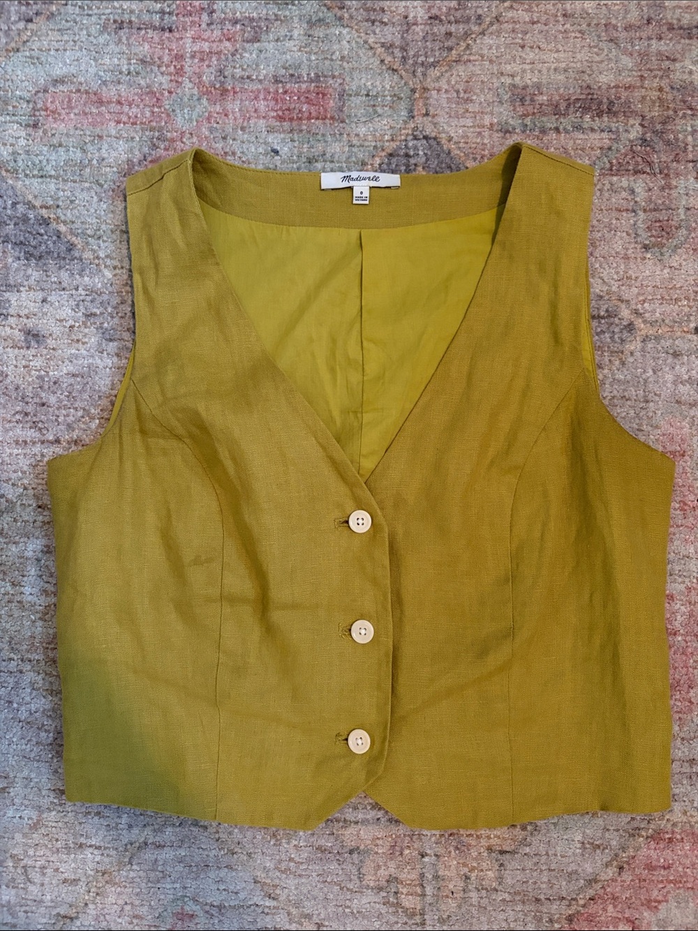 Madewell Linen Blend Vest